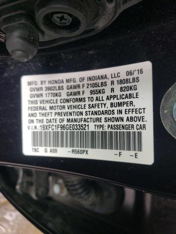 2016 HONDA CIVIC TOUR 19XFC1F96GE033521