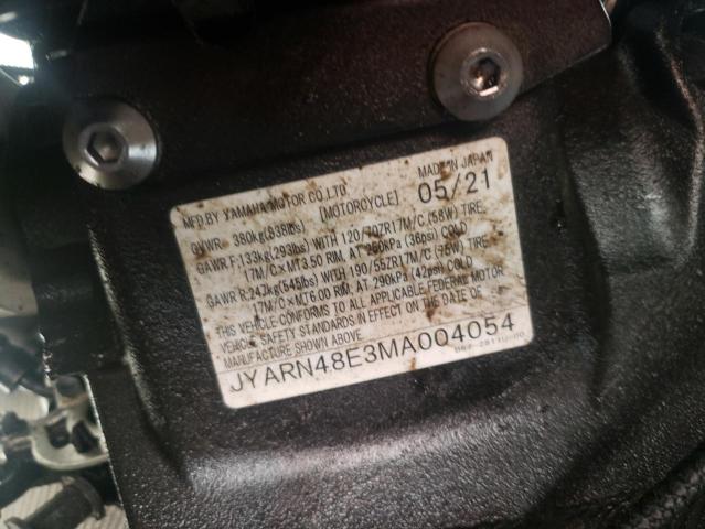 2021 YAMAHA MT10 JYARN48E3MA004054