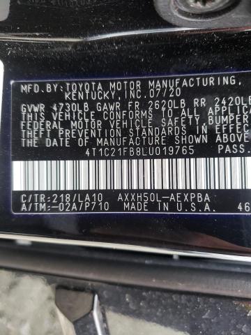 2020 TOYOTA AVALON LIM 4T1C21FB8LU019765