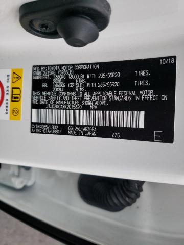 2019 LEXUS RX 350 L JTJDZKCAXK2015620