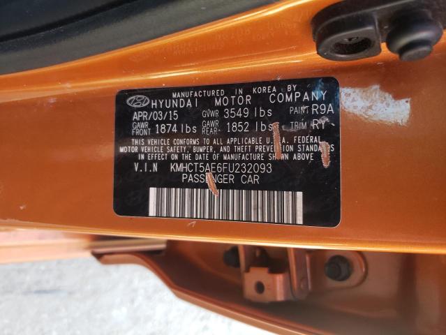 2015 HYUNDAI ACCENT GS KMHCT5AE6FU232093