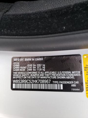 2017 BMW M4 WBS3R9C52HK708967