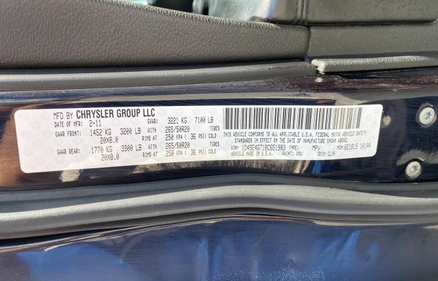 2011 DODGE DURANGO CR 1D4SE4GT1BC651983