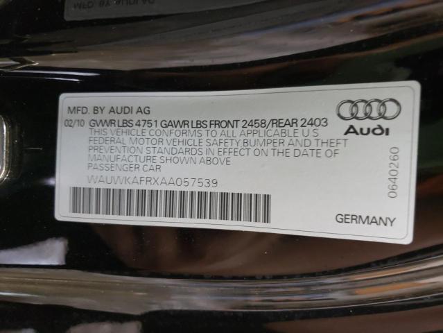 2010 AUDI A5 PRESTIG WAUWKAFRXAA057539
