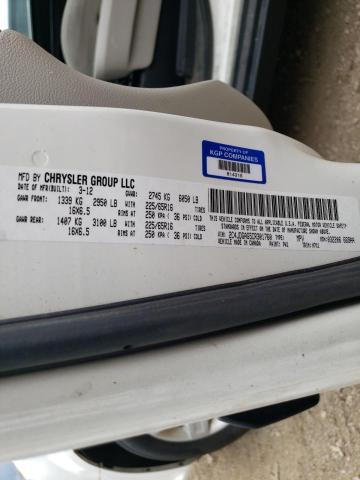 2012 DODGE RAM VAN 2C4JDGAG5CR301760