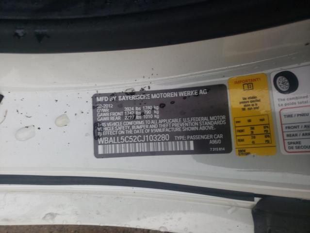 2012 BMW Z4 SDRIVE2 WBALL5C52CJ103280