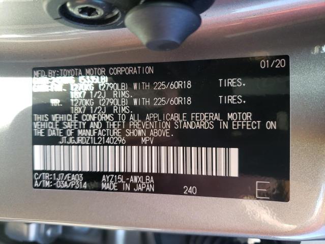 2020 LEXUS NX 300H JTJGJRDZ1L2140296