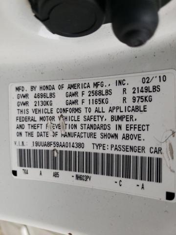 2010 ACURA TL 19UUA8F59AA014380