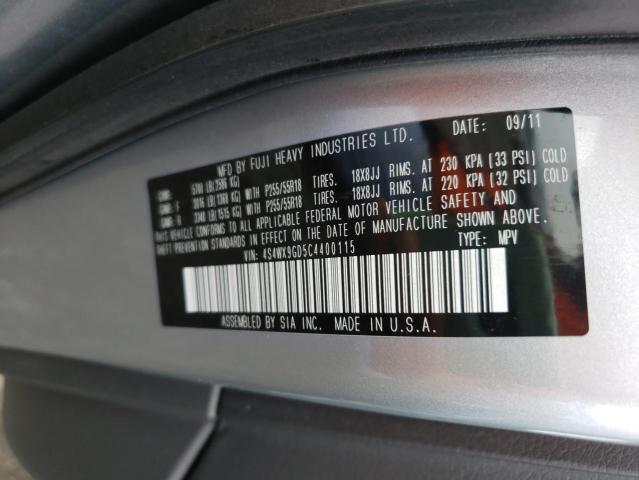 2012 SUBARU TRIBECA LI 4S4WX9GD5C4400115