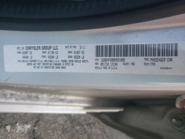 2011 DODGE AVENGER EX 1B3BD4FB9BN591899