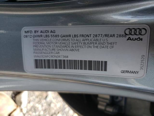 2013 AUDI S7 PRESTIG WAU32AFC9DN047368