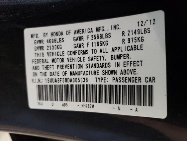 2013 ACURA TL TECH 19UUA8F59DA005036
