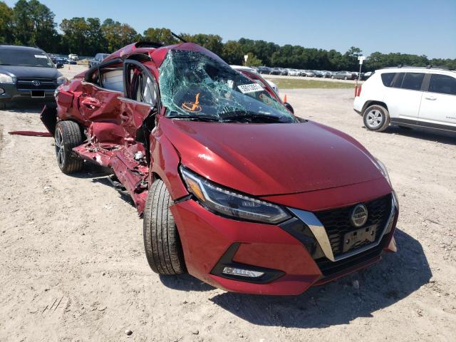 Salvage vehicles for parts for sale at auction: 2021 Nissan Sentra SR