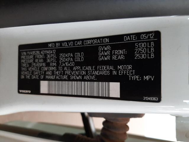 2013 VOLVO XC70 3.2 YV4952BL4D1146412