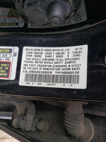2010 HONDA INSIGHT LX JHMZE2H57AS002238