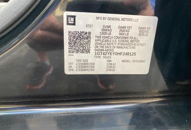 2017 GMC SIERRA K35 1GT42YEY0HF249125