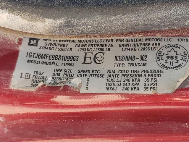 2011 GMC CANYON SLE 1GTJ6MFE9B8109963