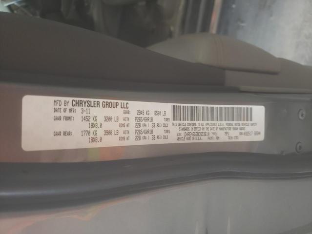 2011 DODGE DURANGO CR 1D4RE4GG3BC653610