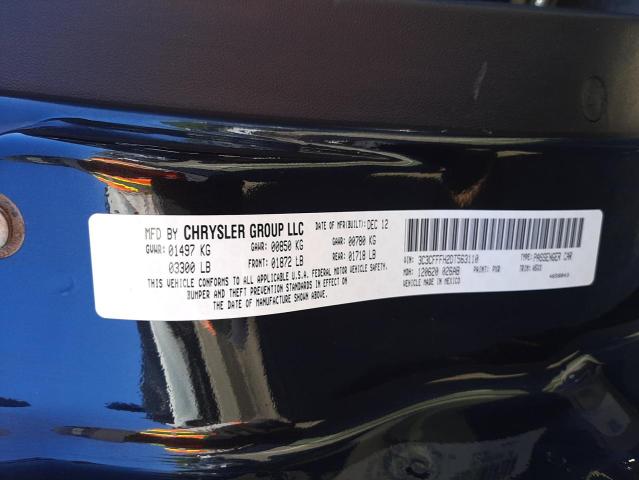 2013 FIAT 500 ABARTH 3C3CFFFH2DT563110