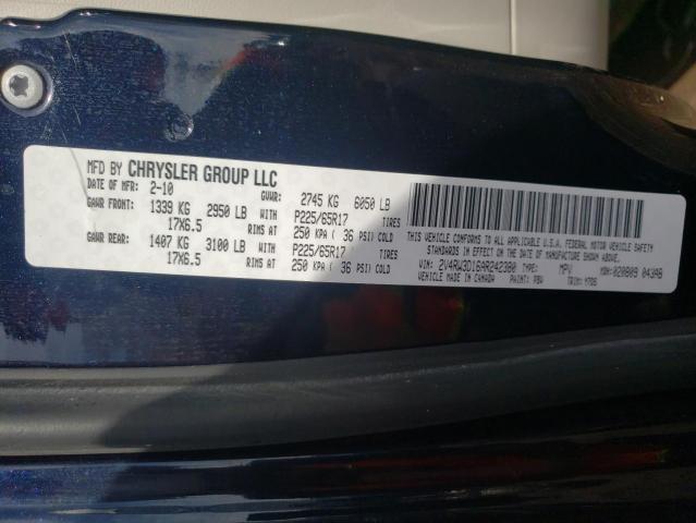 2010 VOLKSWAGEN ROUTAN SE 2V4RW3D16AR242380