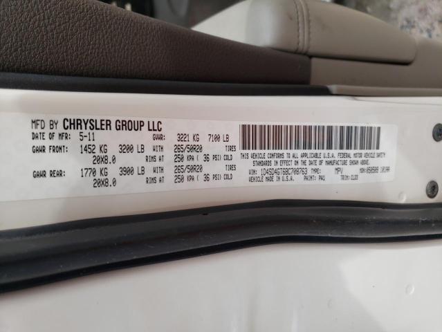 2011 DODGE DURANGO CR 1D4SD4GT6BC708763