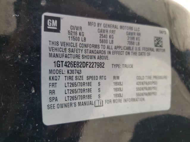 2013 GMC SIERRA K35 1GT426E82DF227982