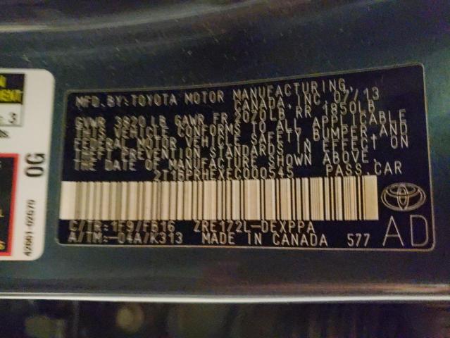 2014 TOYOTA CAROLLA 2T1BPRHEXEC000545