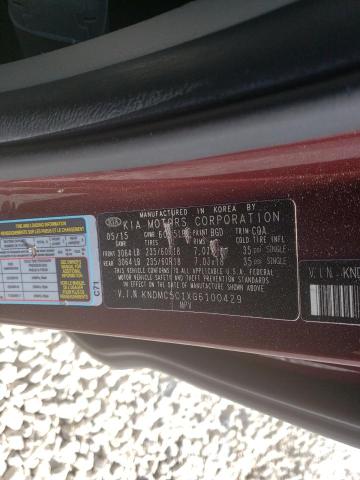 2016 KIA SEDONA EX KNDMC5C1XG6100429