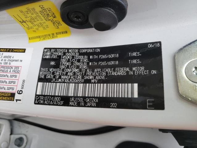 2018 LEXUS GX 460 LUX JTJJM7FX8J5206559