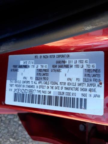 2014 MAZDA MAZDA2 SPO JM1DE1KZXE0186917