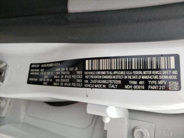 2018 ALFA ROMEO STELVIO ZASFAKAN6J7B75558