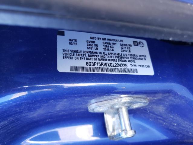 2016 CHEVROLET SS 6G3F15RWXGL224335