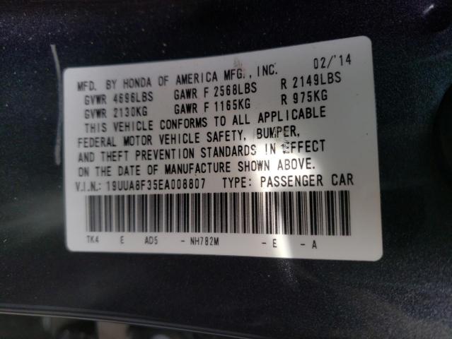 2014 ACURA TL SE 19UUA8F35EA008807