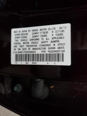 2014 ACURA RLX TECH JH4KC1F53EC006923