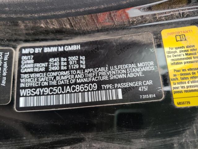2018 BMW M4 WBS4Y9C50JAC86509