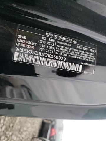 2016 SMART FORTWO WMEFJ5DAXGK059919