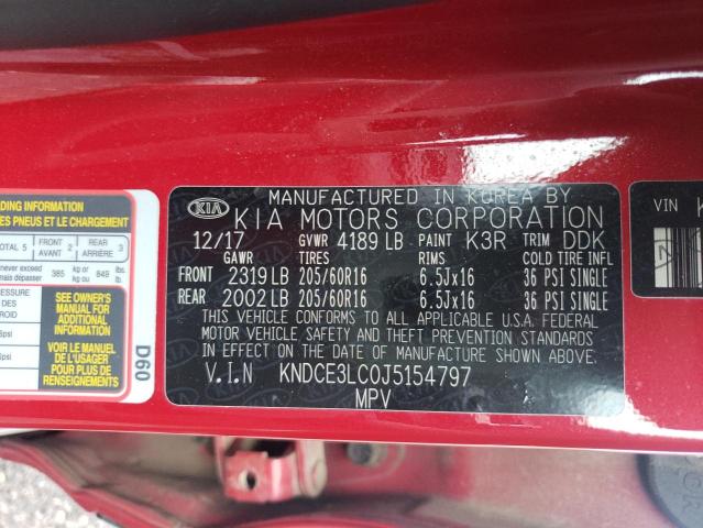 2018 KIA NIRO TOURI KNDCE3LC0J5154797