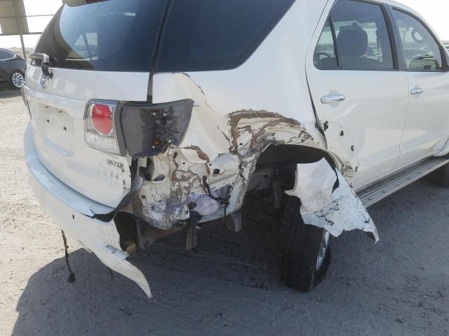 VIN: MHFYX59G2D8048476 Auction: COPART UAE Lot: 61694421 Location: DUBAI INDUSTRIAL CITY - DUBAI MHFYX59G2D8048476 TOYOTA FORTUNER 2013 WHITE Photo 10