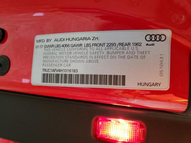 2017 AUDI TTS TRUC1AFV4H1016183