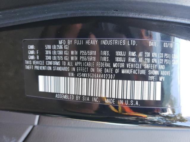 2010 SUBARU TRIBECA LI 4S4WX9GD6A4402307