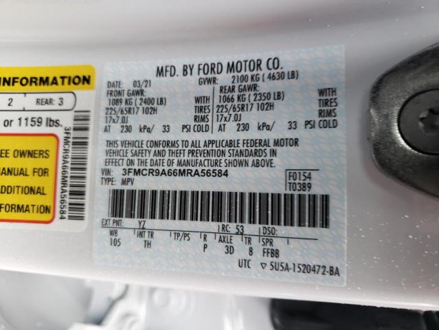 2021 FORD BRONCO SPO 3FMCR9A66MRA56584