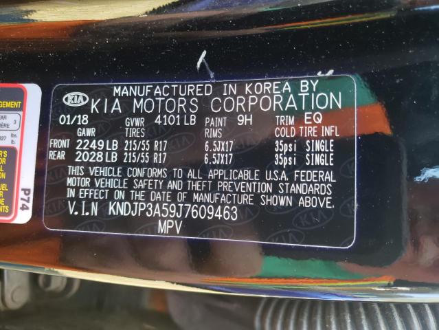 2018 KIA BORREGO LX KNDJP3A59J7609463