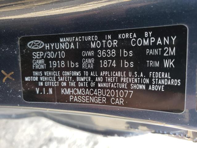2011 HYUNDAI ACCENT GL KMHCM3AC4BU201077