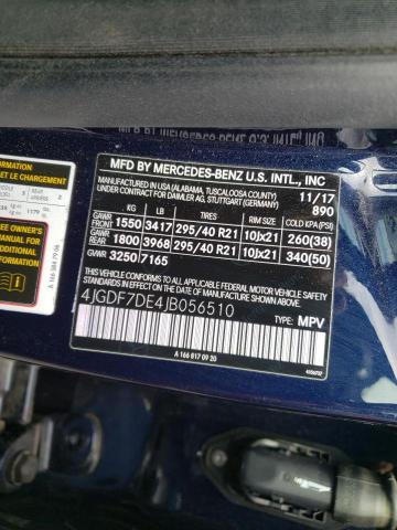 2018 MERCEDES-BENZ GLS 550 4M 4JGDF7DE4JB056510