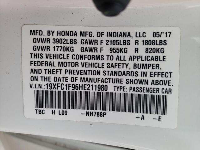 2017 HONDA CIVIC TOUR 19XFC1F96HE211980