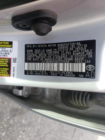 2016 TOYOTA COROLLA L - 2T1BURHE3GC717459