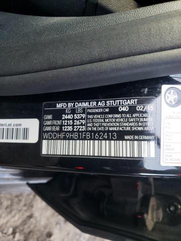 2015 MERCEDES-BENZ E 250 BLUE WDDHF9HB1FB162413