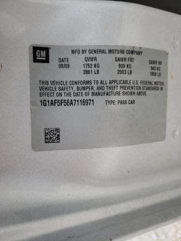 2010 CHEVROLET COBALT 2LT 1G1AF5F56A7116971