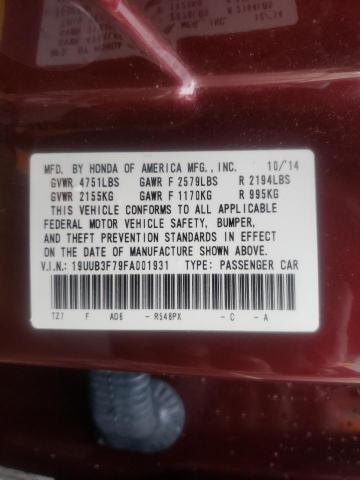 2015 ACURA TLX ADVANC 19UUB3F79FA001931