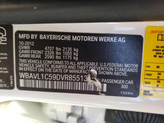 2013 BMW X1 WBAVL1C59DVR85513
